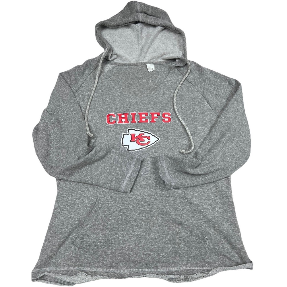 Kansas City Chiefs Ladies Soft Cutoff Hoodie Sweatshirt Size L-XL?